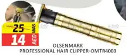 Al Madina Hypermarket Olsenmark professional hair clipper OMTR4003 offer