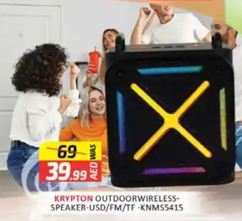 Al Madina Hypermarket Krypton outdoor wireless speaker USD / FM / TF KNMS5415 offer