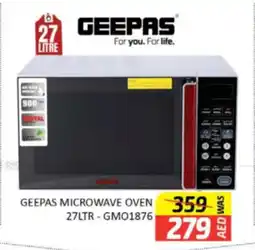 Al Madina Hypermarket Geepas microwave oven GMO1876 offer