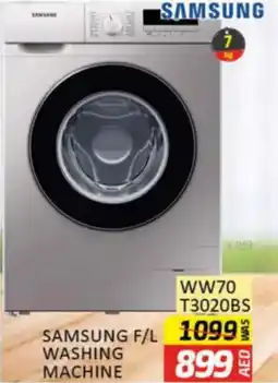 Al Madina Hypermarket Samsung f/l washing machine WW70 T3020BS offer