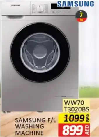 Al Madina Hypermarket Samsung f/l washing machine WW70 T3020BS offer