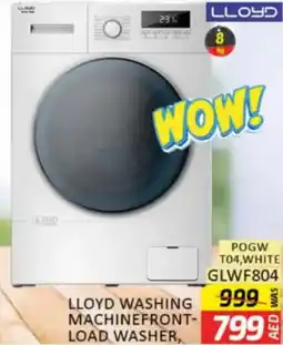 Al Madina Hypermarket Lloyd washing machinefrontload washer pogw t04, white GLWF804 offer