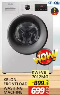 Al Madina Hypermarket Kelon frontload washing machine KWFVB 7012MG offer