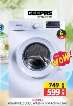 Al Madina Hypermarket Geepas GWMF6210LCF/L washing machine offer