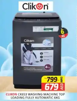 Al Madina Hypermarket Clikon CK653 washing machine top loading fully automatic offer