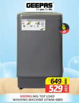 Al Madina Hypermarket Geepas top load washing machine GFWM-6800 offer