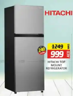 Al Madina Hypermarket Hitachi top mount refrigerator offer