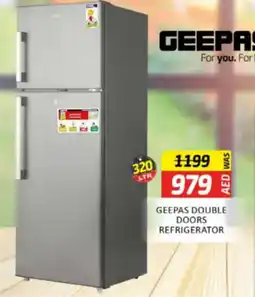 Al Madina Hypermarket Geepas double doors refrigerator offer