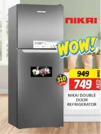 Al Madina Hypermarket Nikai double door refrigerator offer