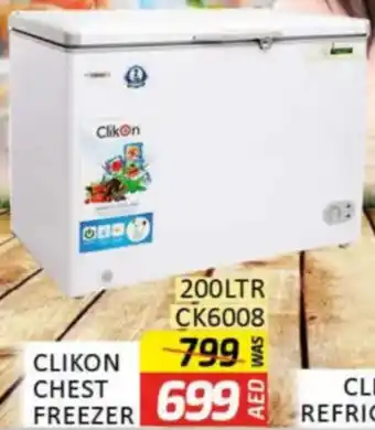 Al Madina Hypermarket Clikon chest freezer CK6008 offer
