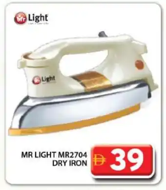 Grand Hyper Market MR. LIGHT Ironbox offer