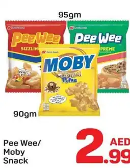 Day To Day Pee Wee/ Moby Snack offer