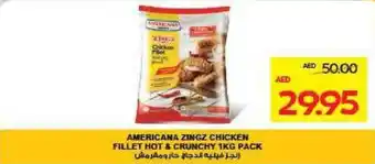 Megamart Americana zingz chicken fillet hot & crunchy pack offer
