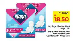 Megamart Nana Feminine Napkins Maxi Protection & Comfort with Wings offer