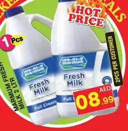 Baniyas Spike Hypermarket MARMUM Fresh Milk offer