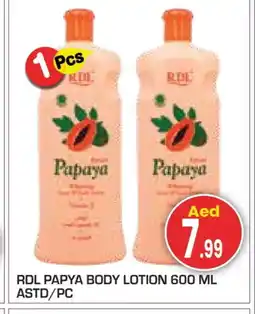 Baniyas Spike Hypermarket RDL Body Lotion & Cream offer