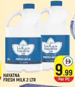 Baniyas Spike Hypermarket HAYATNA Fresh Milk offer