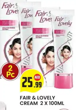Baniyas Spike Hypermarket FAIR & LOVELY Face cream offer