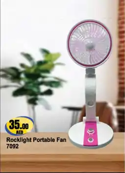 Almaya supermarket Rocklight Portable Fan 7092 offer