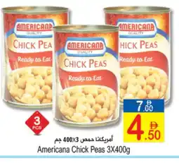 Sun and Sand Hypermarket AMERICANA Chick Peas offer