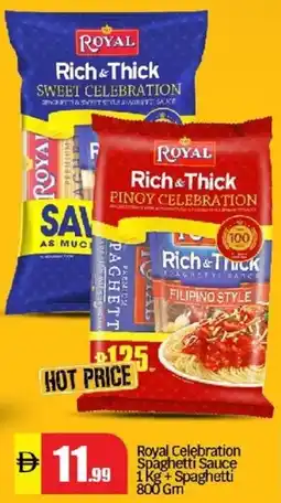 Al Madina Royal Celebration Spaghetti Sauce + Spaghetti offer