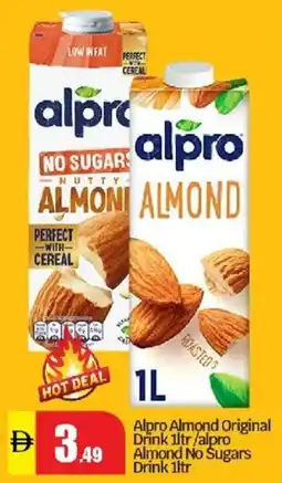Al Madina Alpro Almond Original Drink / Alpro Almond No Sugars Drink offer