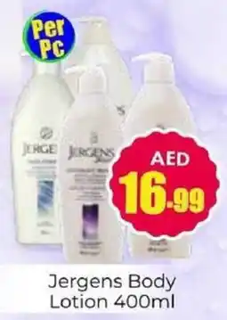 Amber Jergens Body Lotion offer