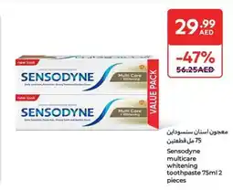Carrefour Sensodyne Multi Care Whitening toothpaste offer