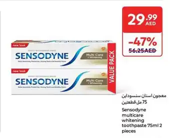 Carrefour Sensodyne Multi Care Whitening toothpaste offer