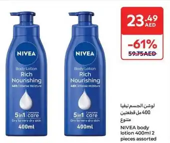 Carrefour Nivea Body Lotion offer