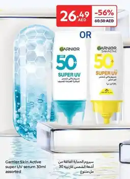 Carrefour Garnier Skin Active super UV serum offer
