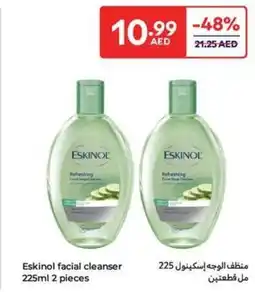 Carrefour Eskinol facial cleanser 225ml 2 pieces offer