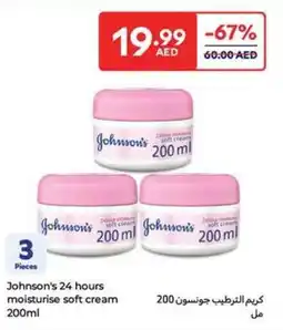 Carrefour Johnson's 24 Hours Moisturise Soft Cream offer