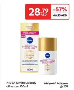 Carrefour Nivea luminous body oil serum offer