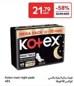 Carrefour Kotex Maxi Night Pads offer
