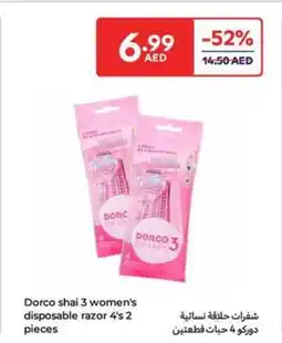 Carrefour Dorco shai 3 women's disposable razor offer