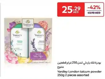 Carrefour Yardley London Talcum Powder assorted offer