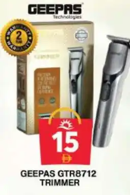 Grand Hyper Market GEEPAS Remover / Trimmer / Shaver offer