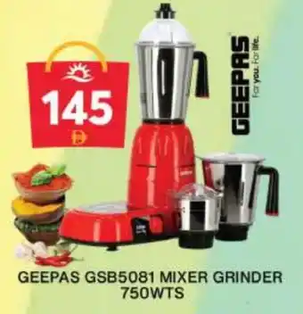 Grand Hyper Market GEEPAS Mixer / Grinder offer