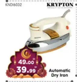 Al Madina Hypermarket KRYPTON Ironbox offer