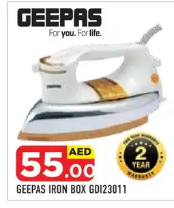 Baniyas Spike Hypermarket GEEPAS Ironbox offer