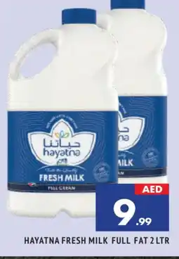 Al Madina HAYATNA Full Cream Milk offer