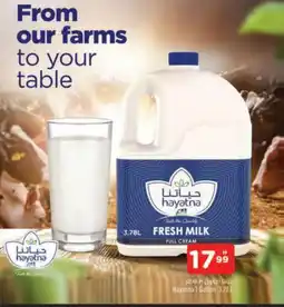 Al Madina HAYATNA Fresh Milk offer