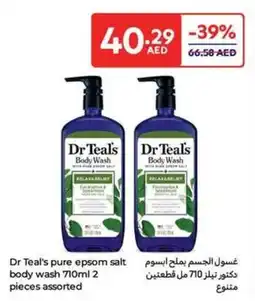 Carrefour Dr Teal's pure epsom salt body wash assorted offer