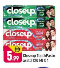 Shaklan CLOSE UP Toothpaste offer