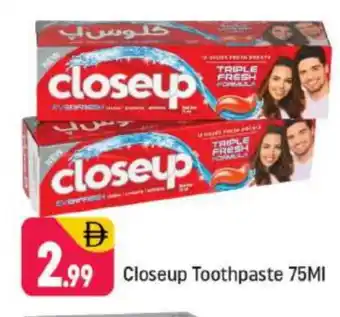 Shaklan CLOSE UP Toothpaste offer