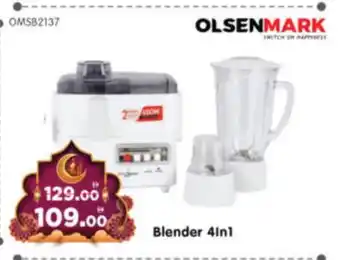 Al Madina Hypermarket OLSENMARK Mixer / Grinder offer