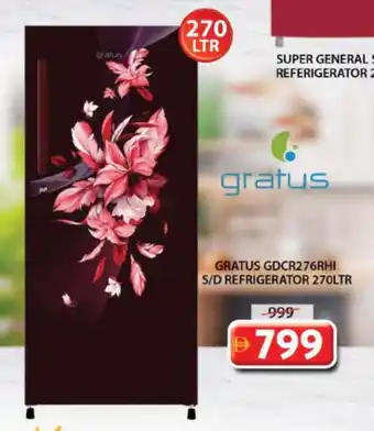 Grand Hyper Market SUPER GENERAL Refrigerator offer