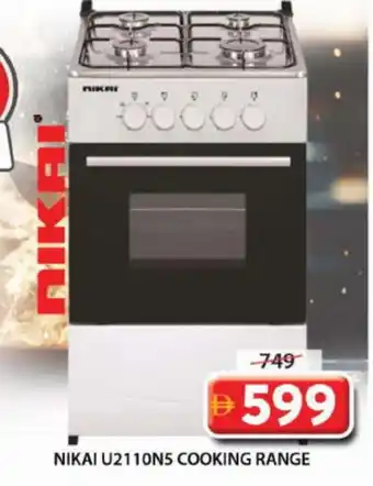 Grand Hyper Market NIKAI Gas Cooker/Cooking Range offer