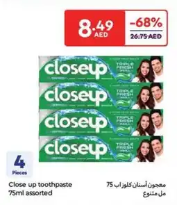 Carrefour Close up toothpaste assorted offer